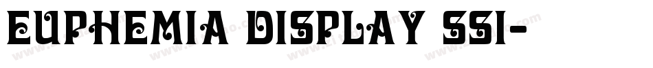 Euphemia Display SSi字体转换